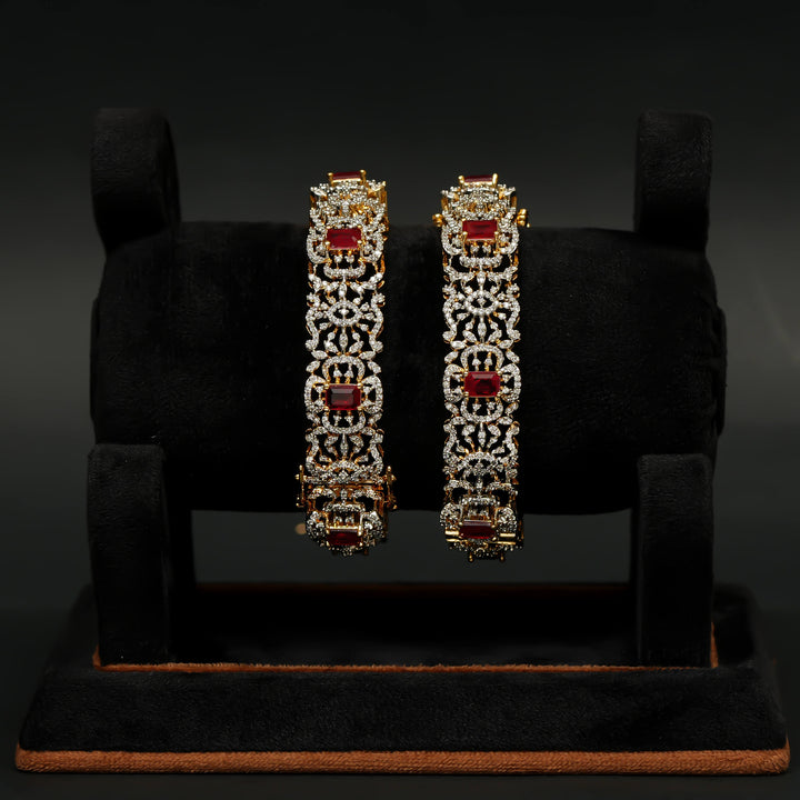 CZ Ruby Bangles