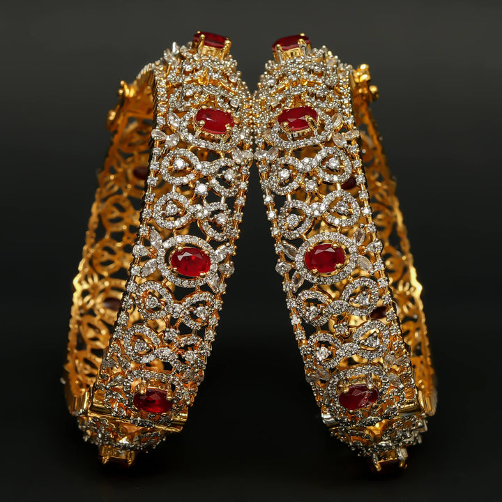 CZ Ruby Bangles