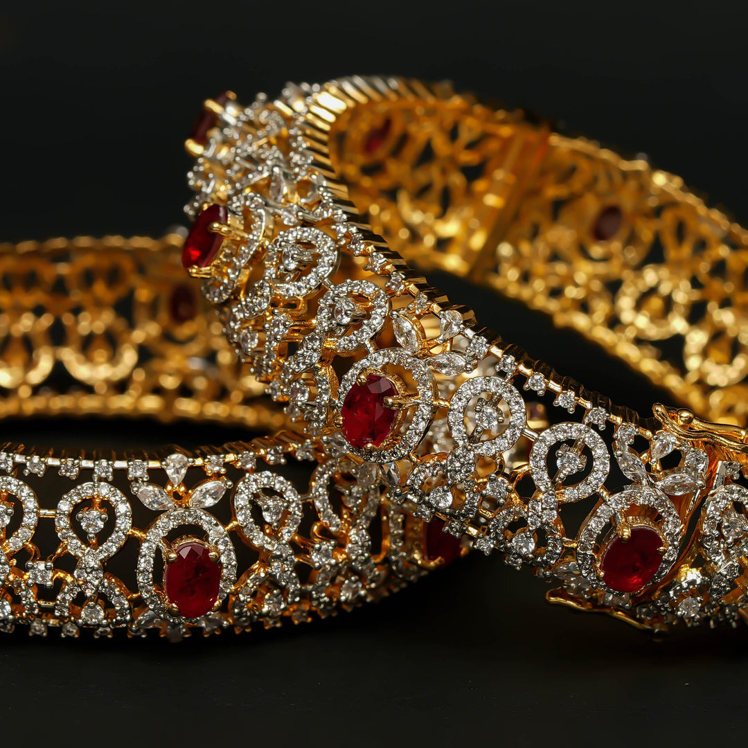 CZ Ruby Bangles