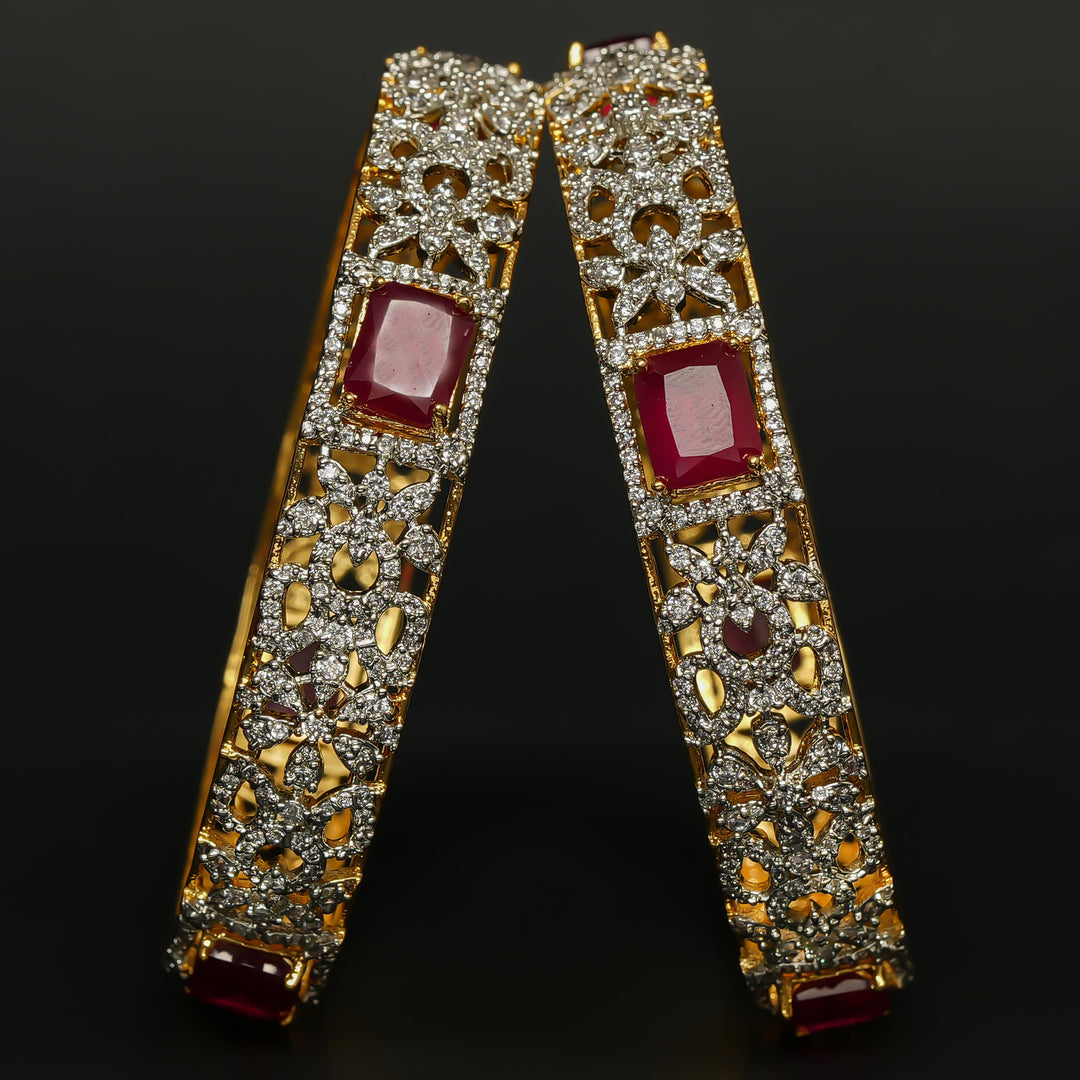 CZ Ruby Bangles