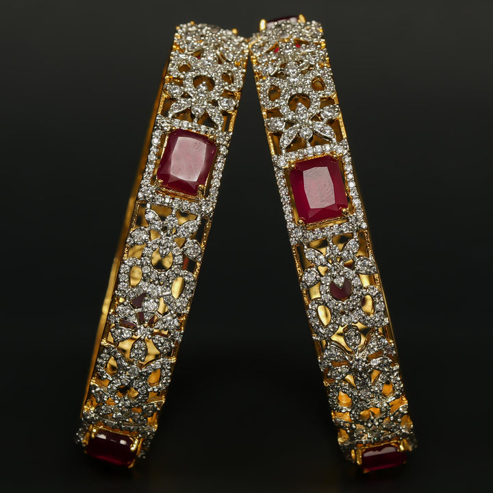 CZ Ruby Bangles