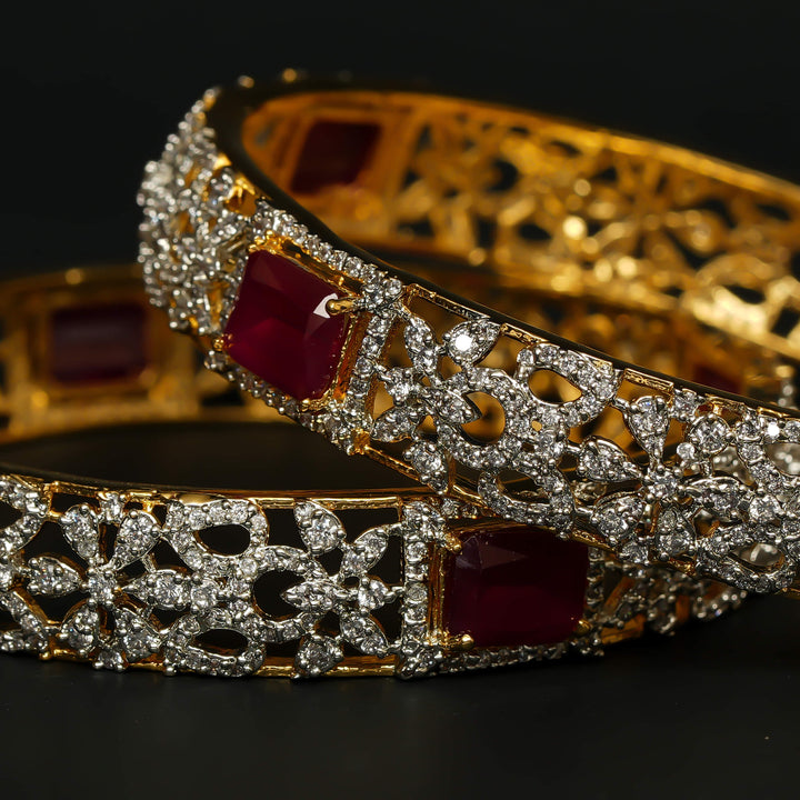 CZ Ruby Bangles