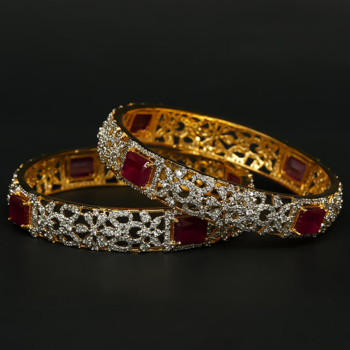 CZ Ruby Bangles