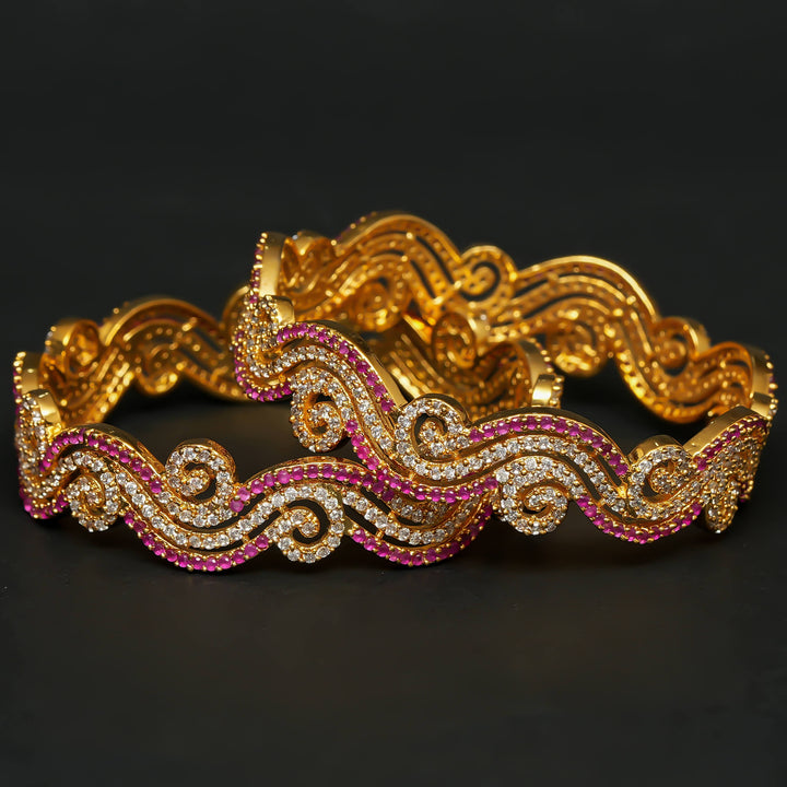 CZ Ruby Bangles