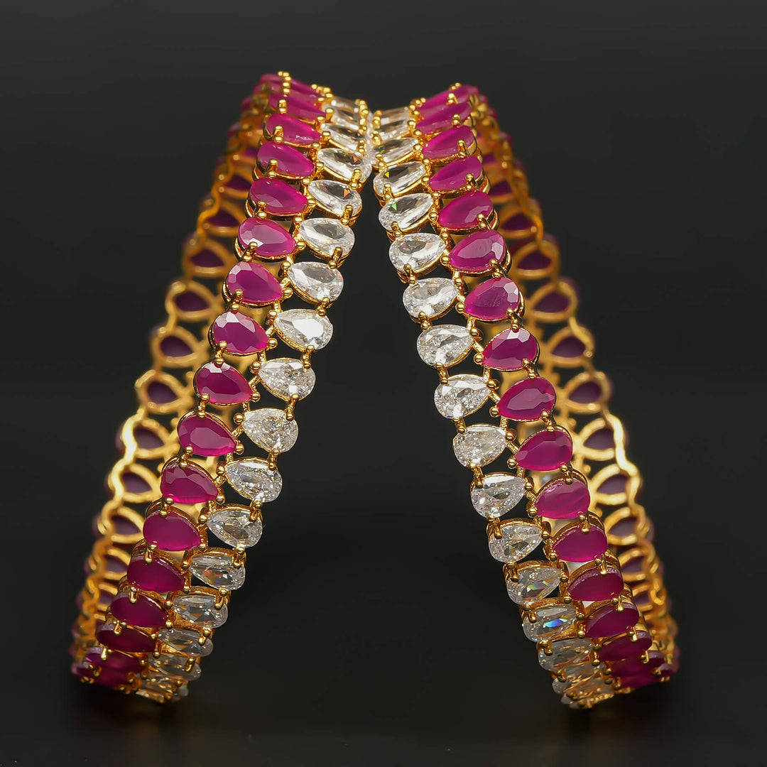 CZ Ruby Bangles