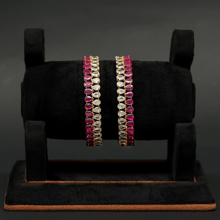 CZ Ruby Bangles