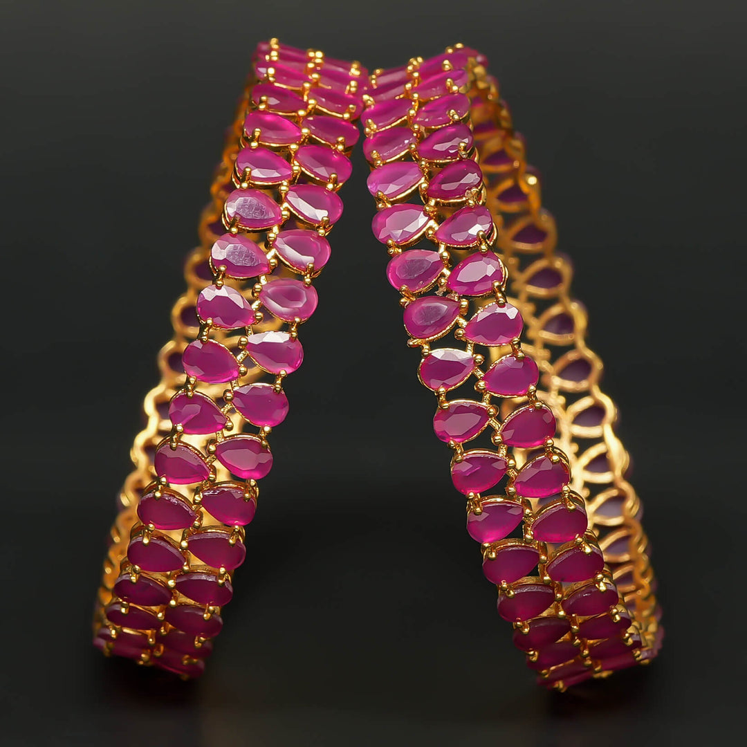 CZ Ruby Bangles