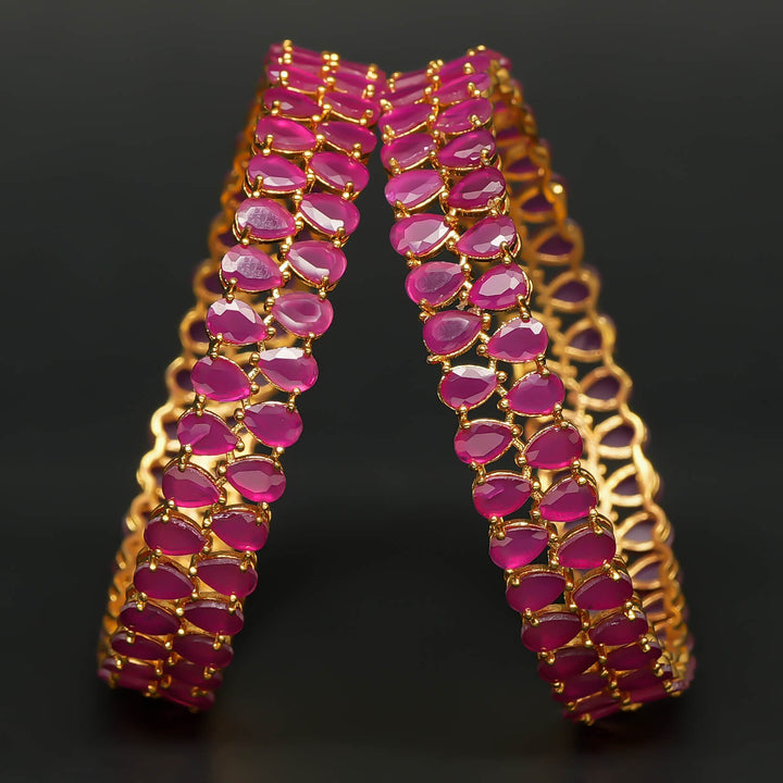 CZ Ruby Bangles