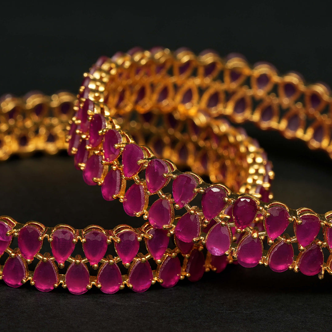CZ Ruby Bangles