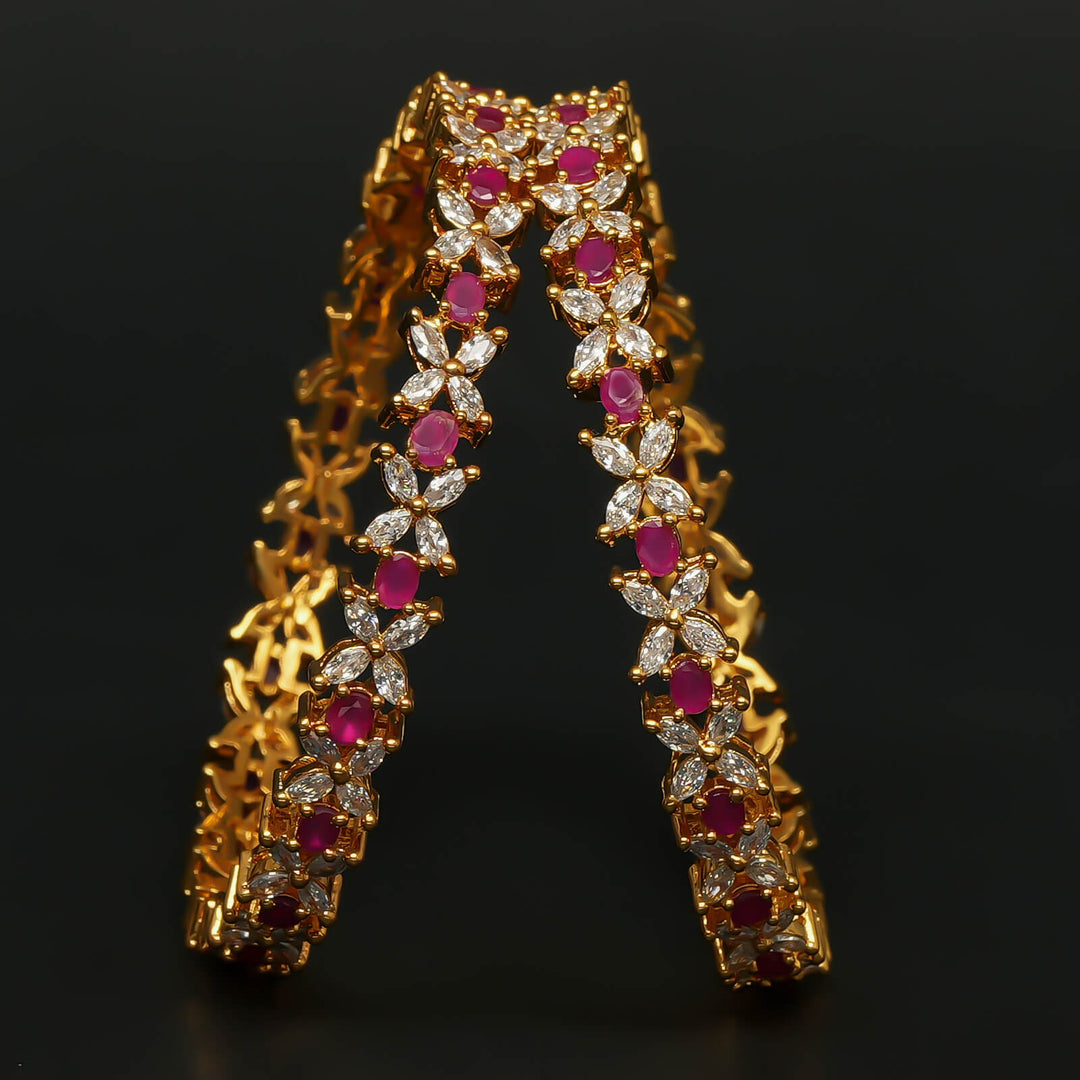 CZ Ruby Bangles
