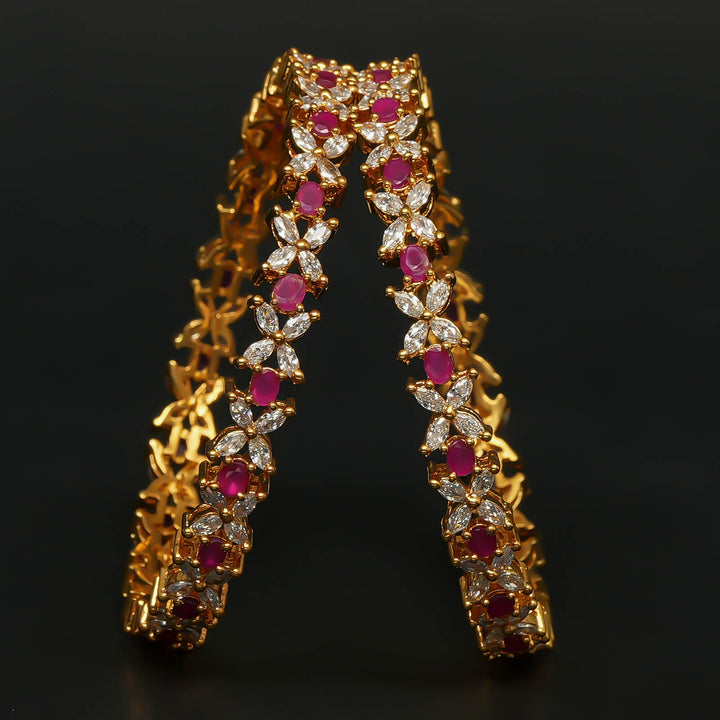 CZ Ruby Bangles