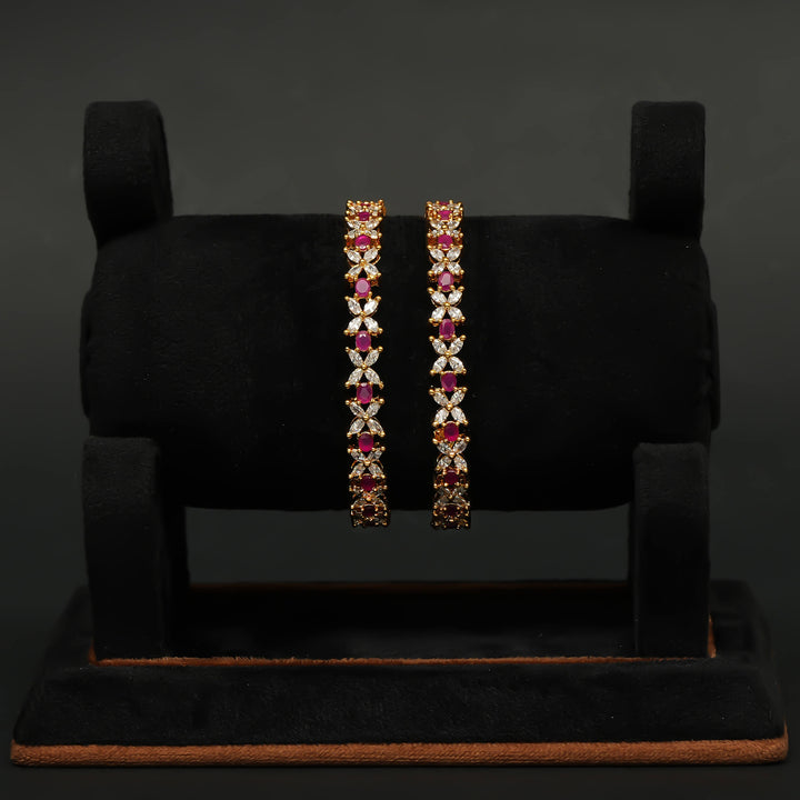 CZ Ruby Bangles