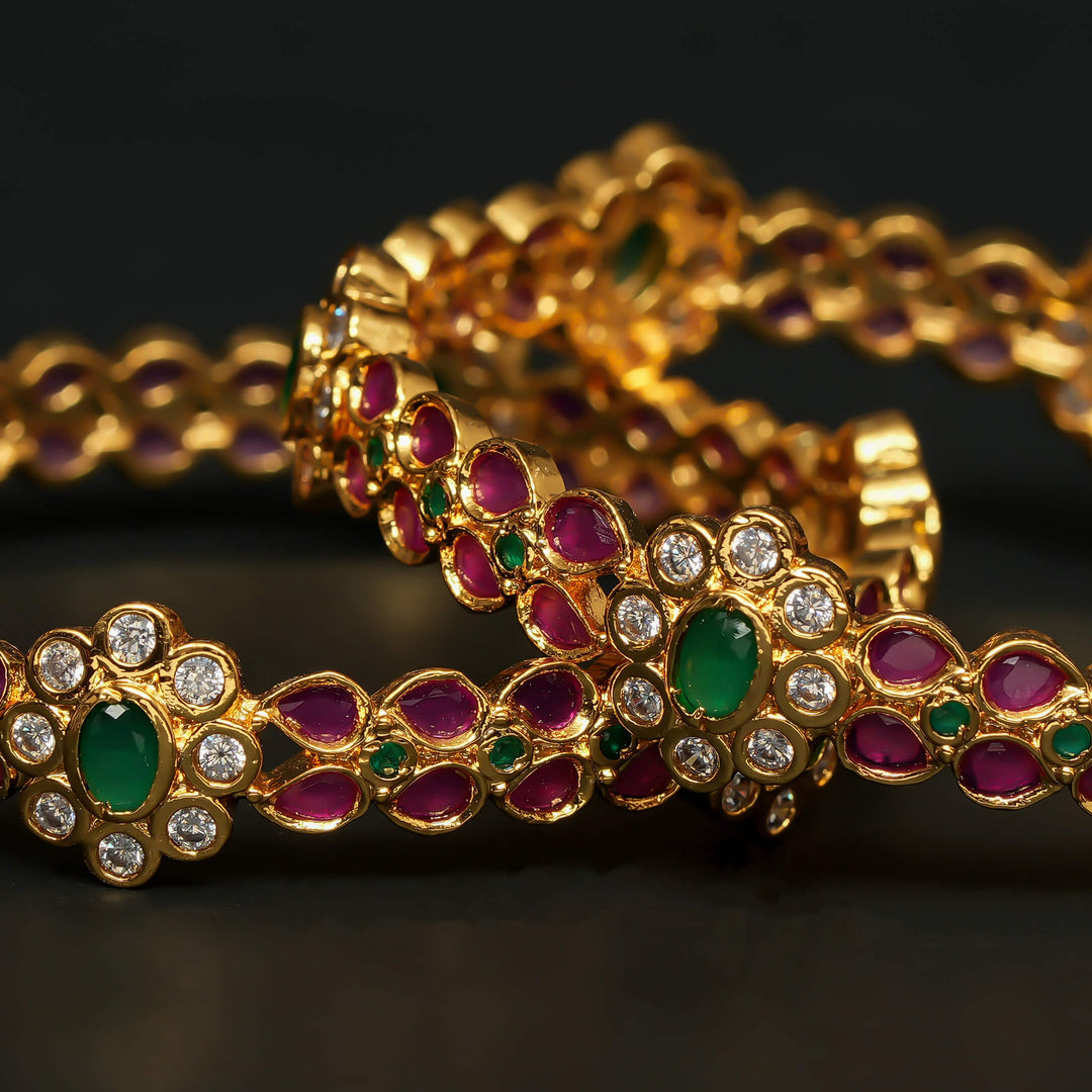 Gold Finish Bangles