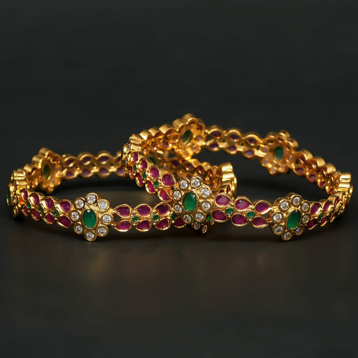 Gold Finish Bangles