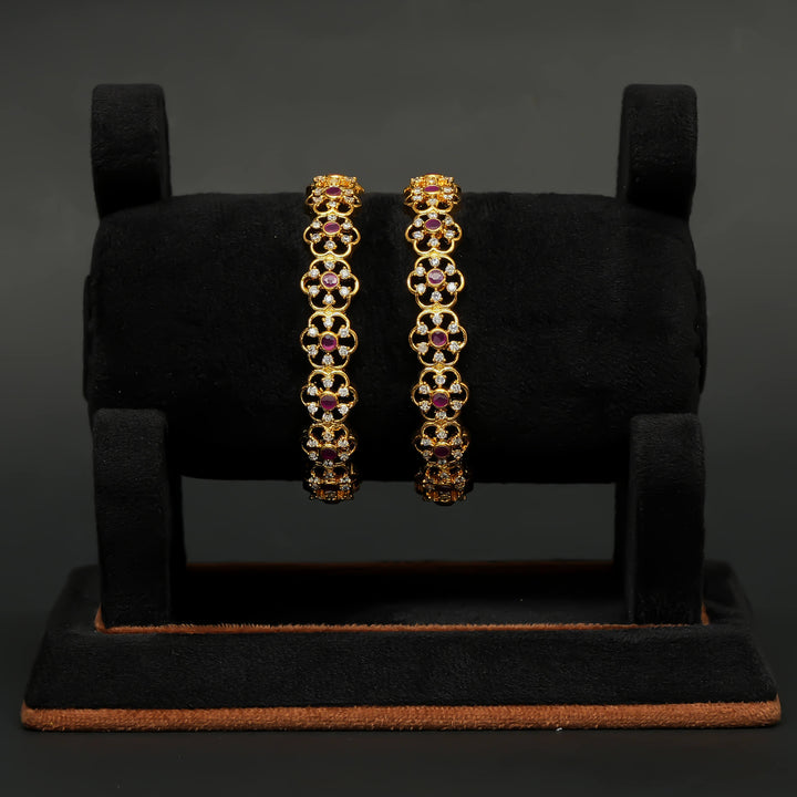 CZ Ruby Bangles