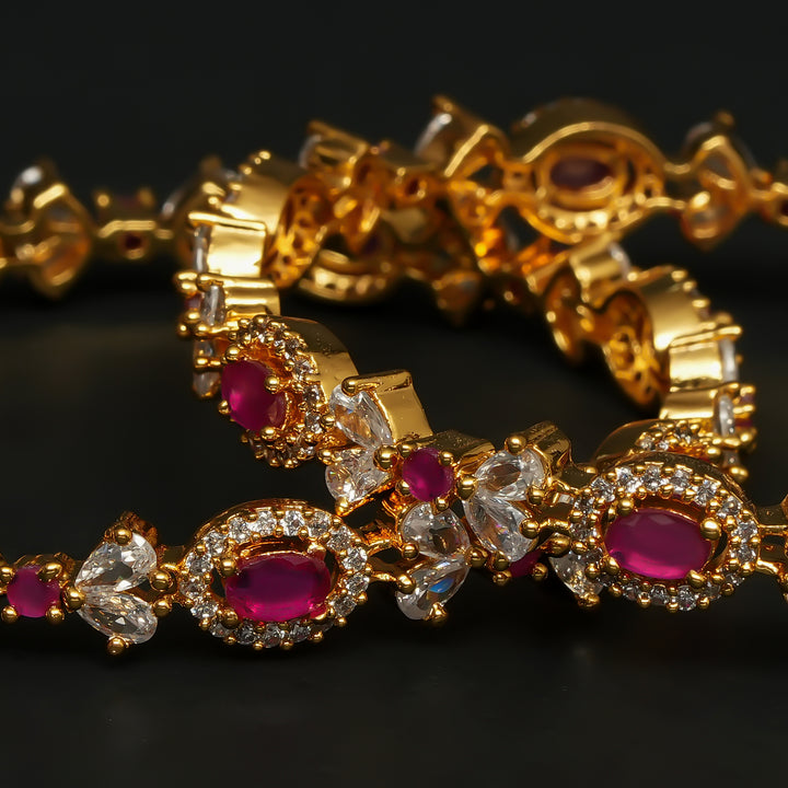 CZ Ruby Bangles
