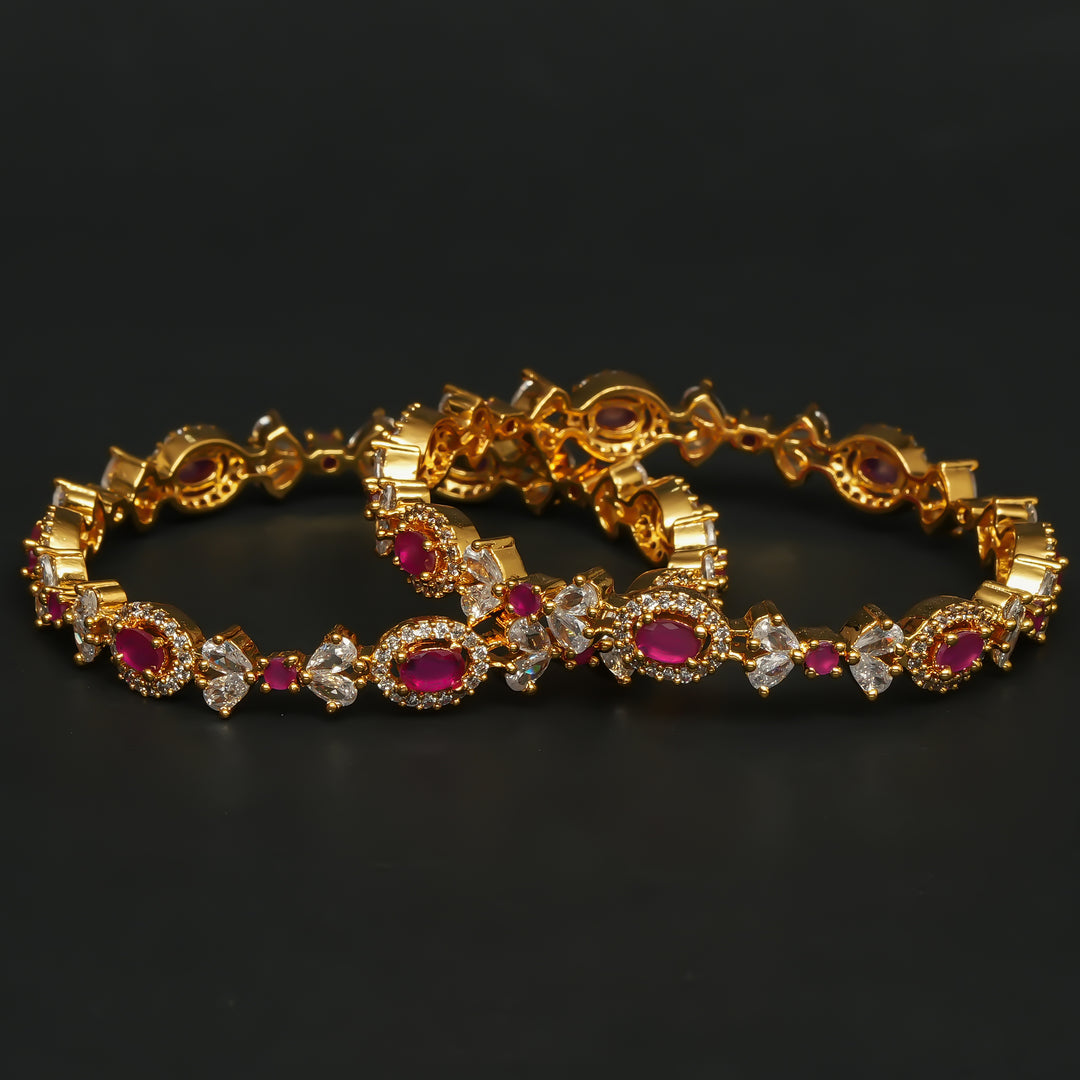 CZ Ruby Bangles