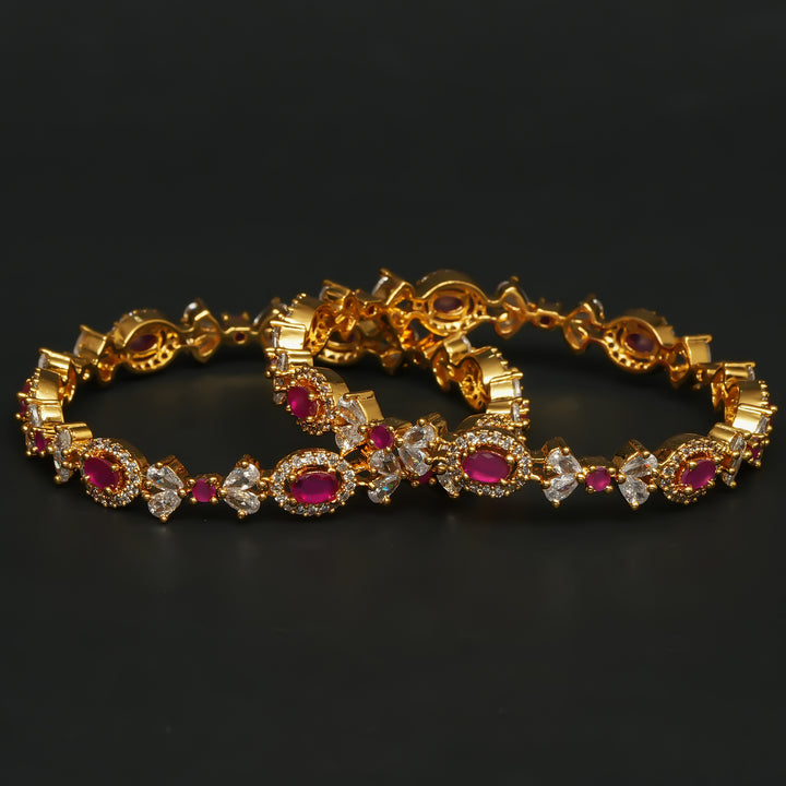 CZ Ruby Bangles