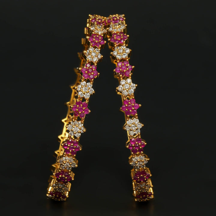 CZ Ruby Bangles