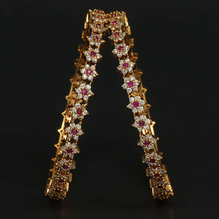 CZ Ruby Bangles