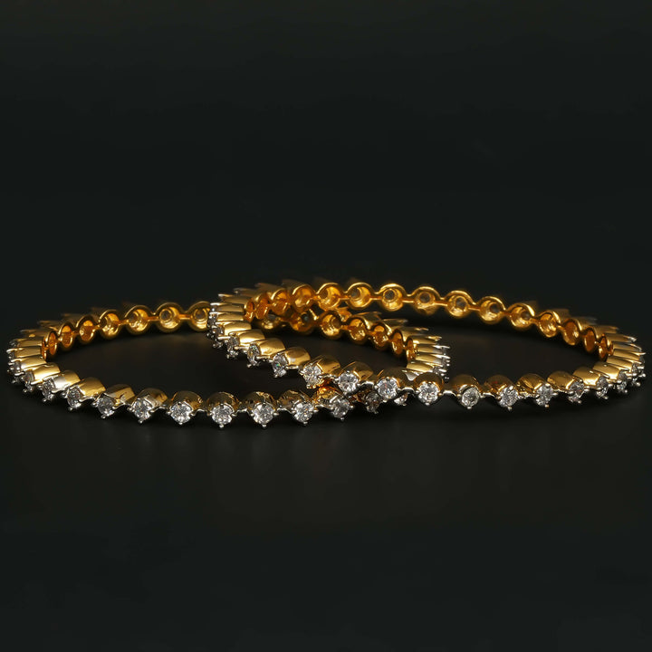 CZ Diamond Finish Bangles