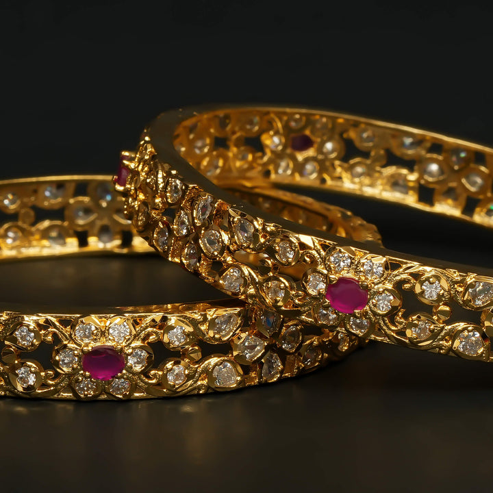 CZ Ruby Bangles