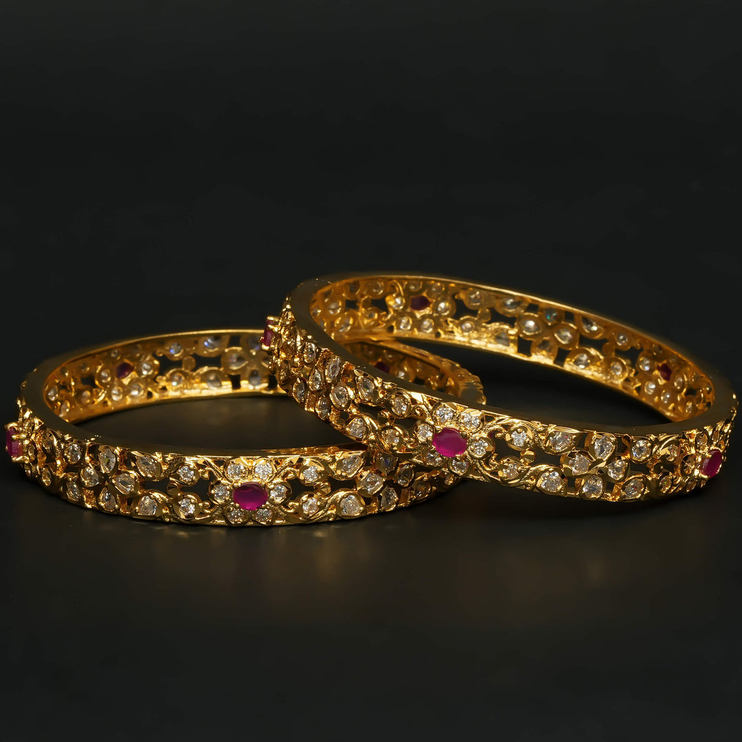 CZ Ruby Bangles