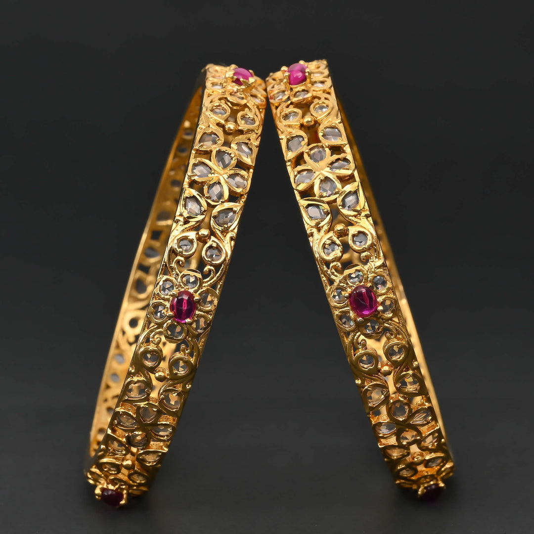 CZ Ruby Bangles