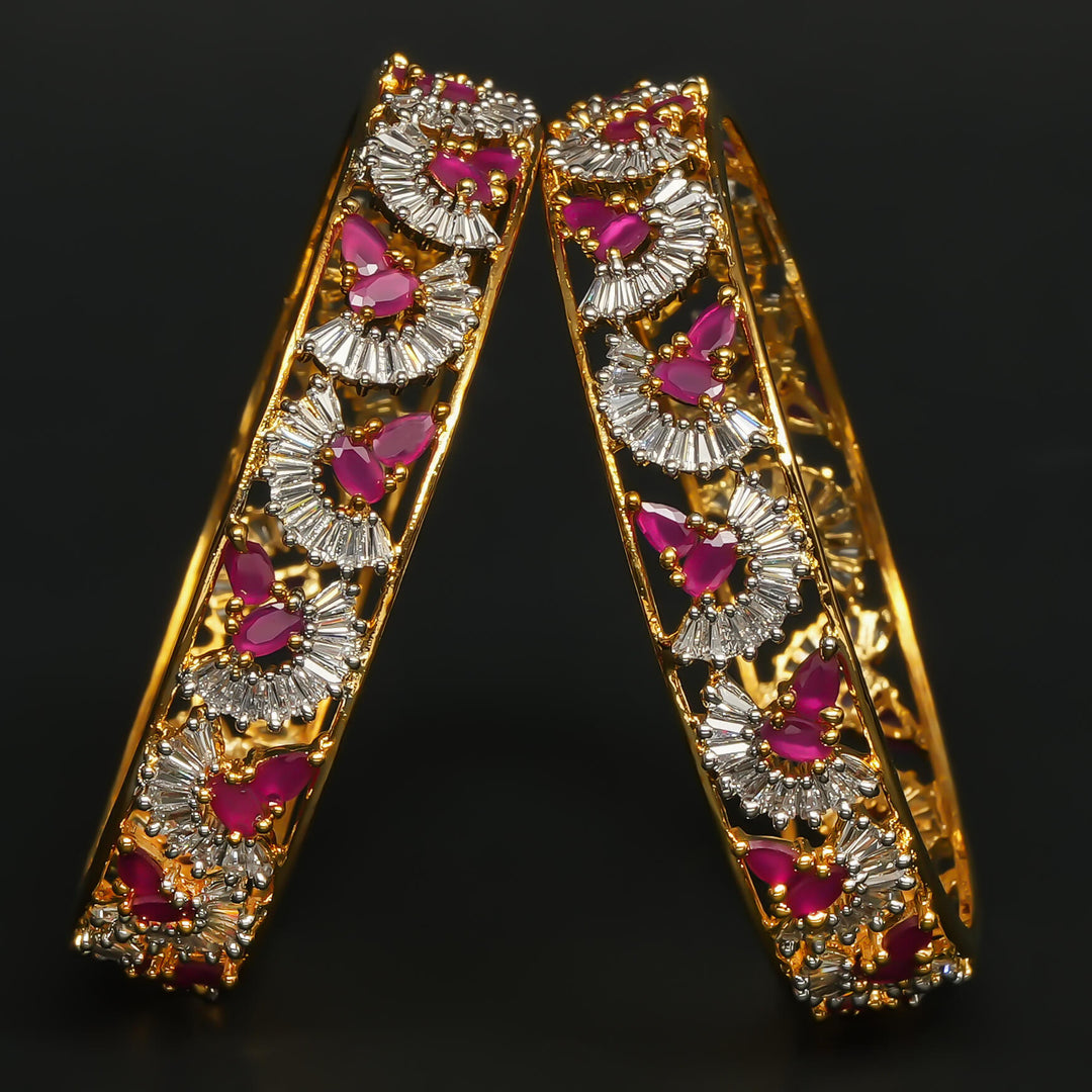 CZ Ruby Bangles