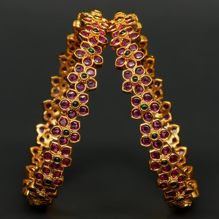 Gold Finish Bangles