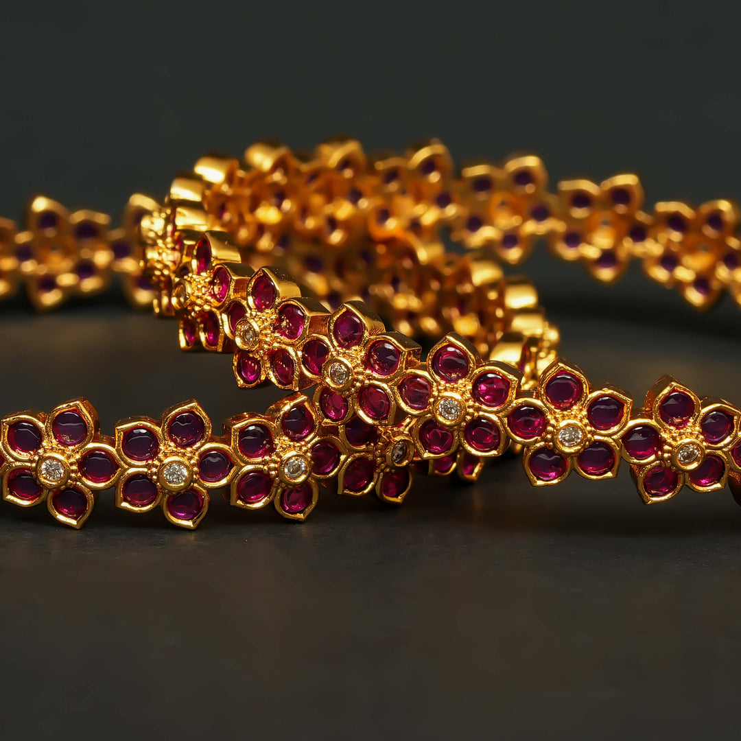 CZ Ruby Bangles