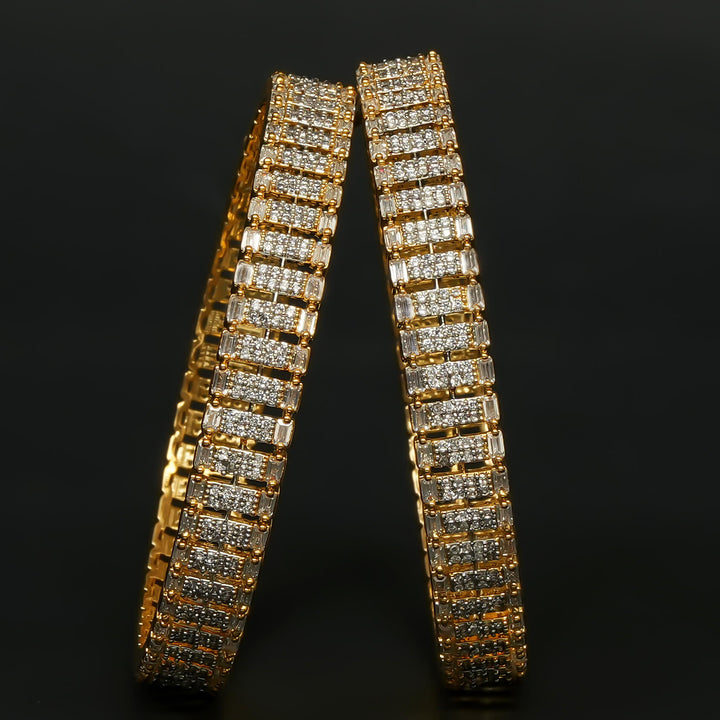 CZ Diamond Finish Bangles