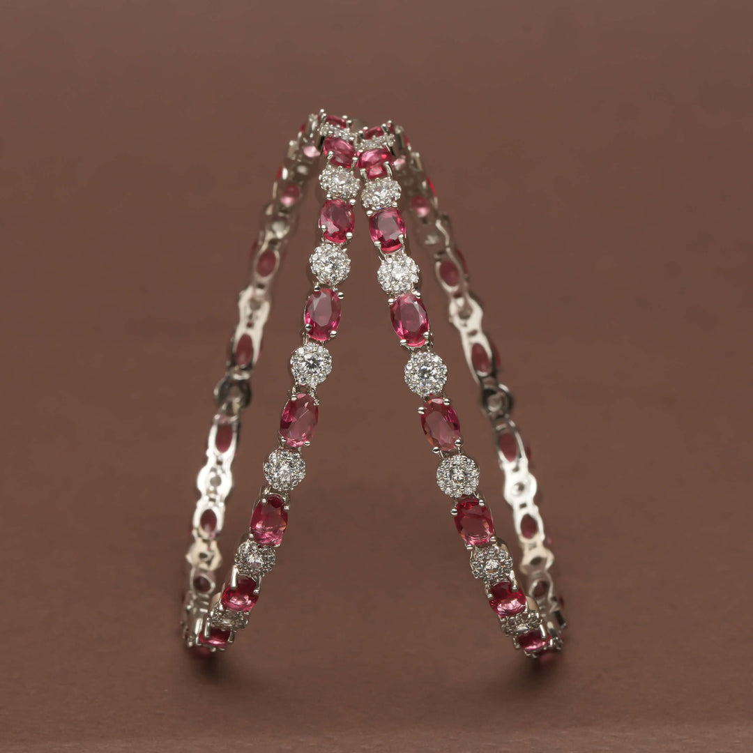 CZ Ruby Bangles