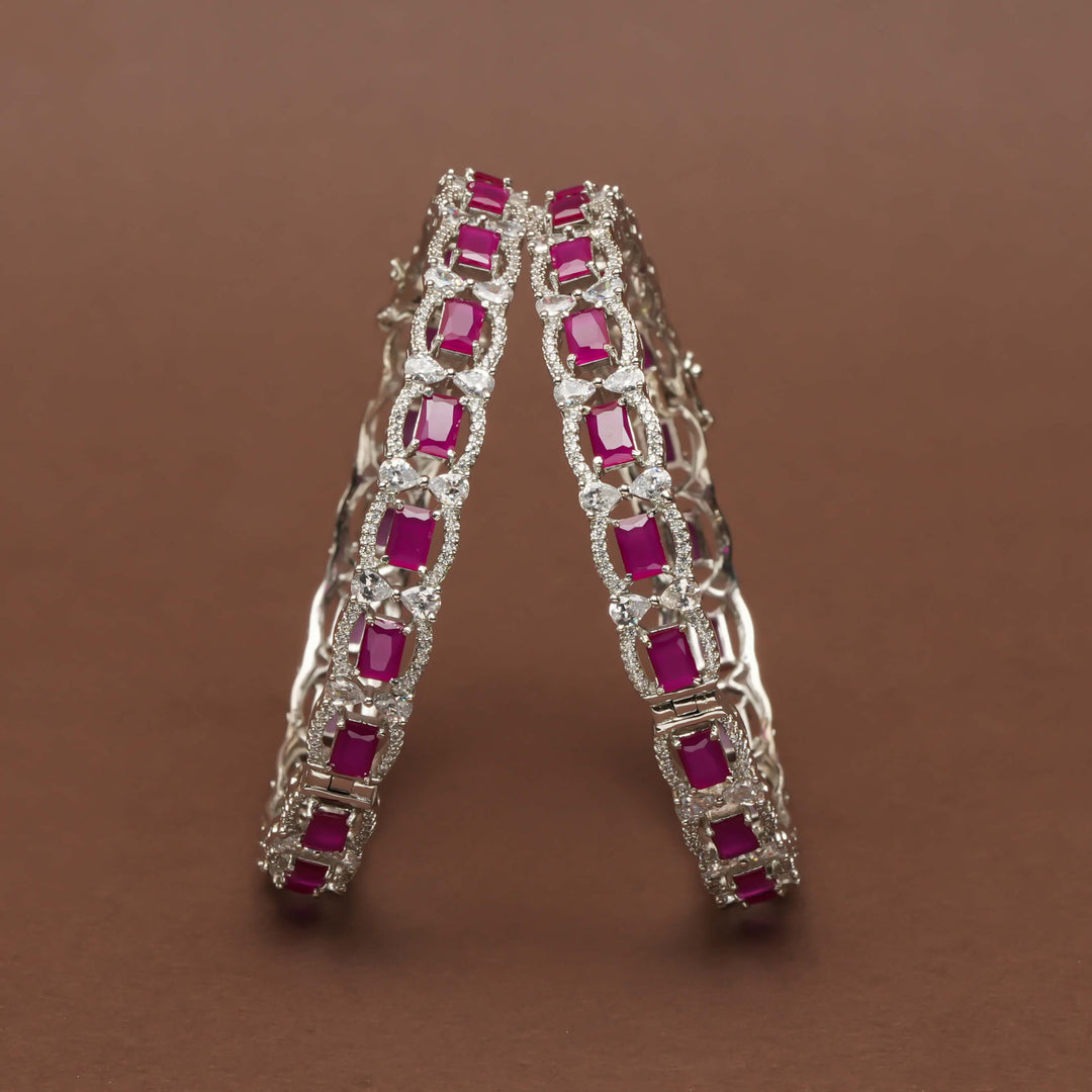 CZ Ruby Bangles
