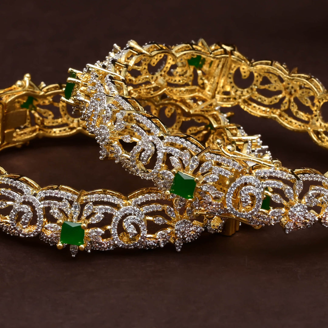 CZ Emerald Bangles