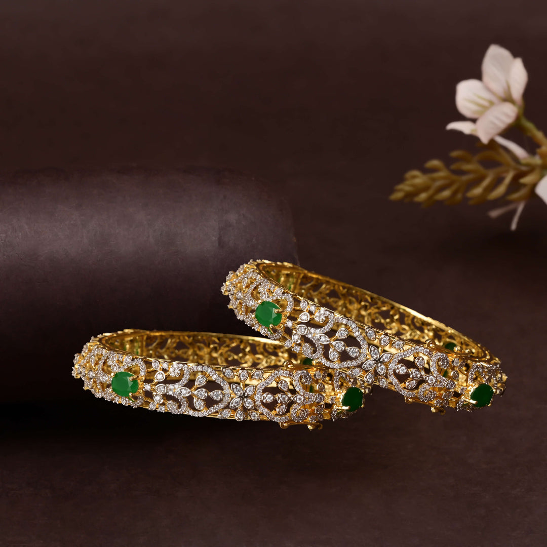 CZ Emerald Bangles