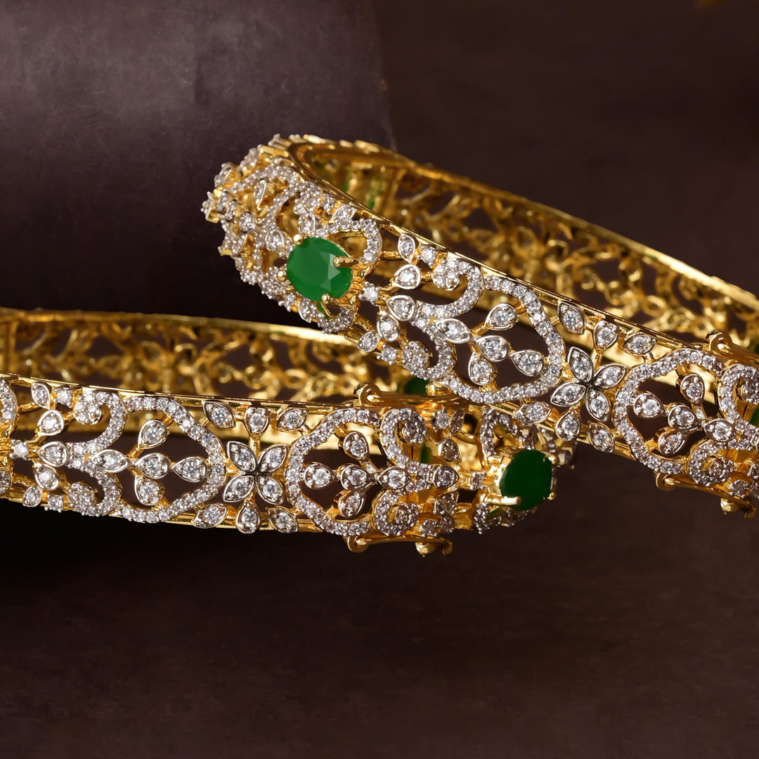 CZ Emerald Bangles