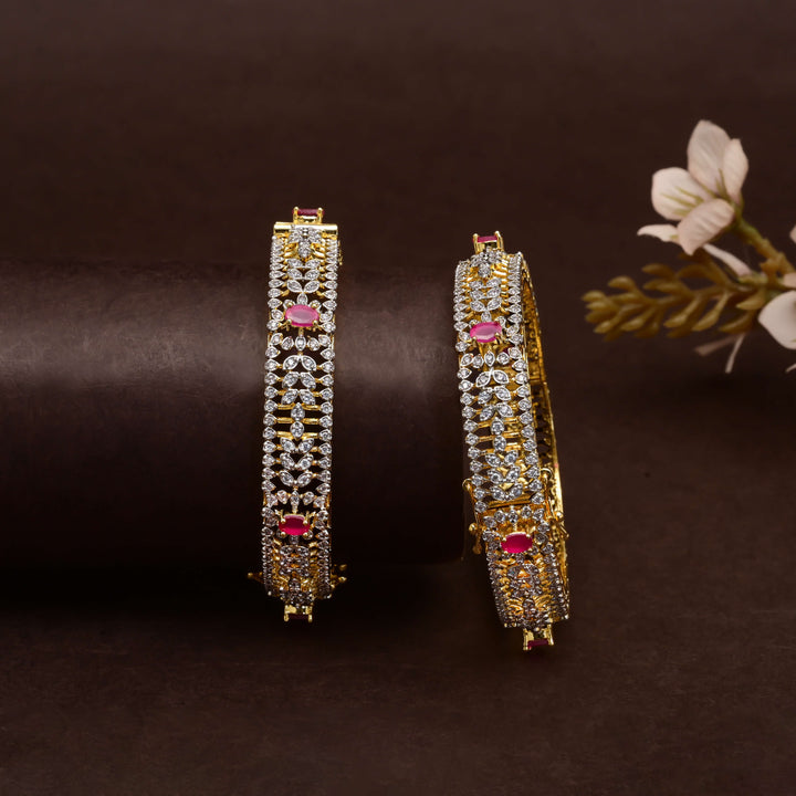 CZ Ruby Bangles