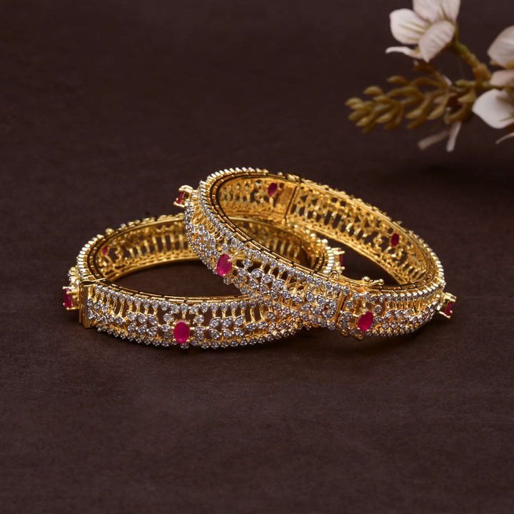 CZ Ruby Bangles