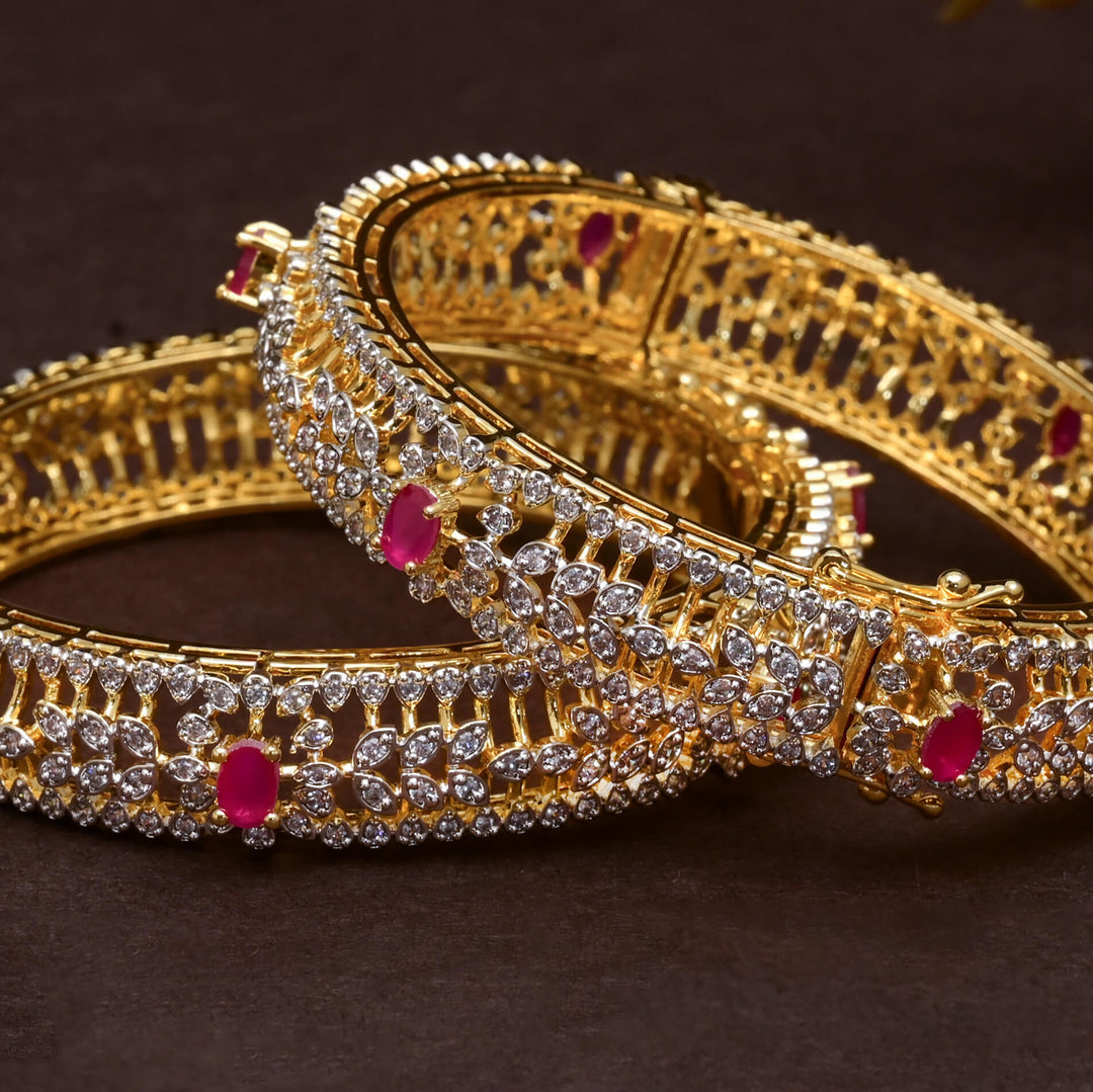 CZ Ruby Bangles