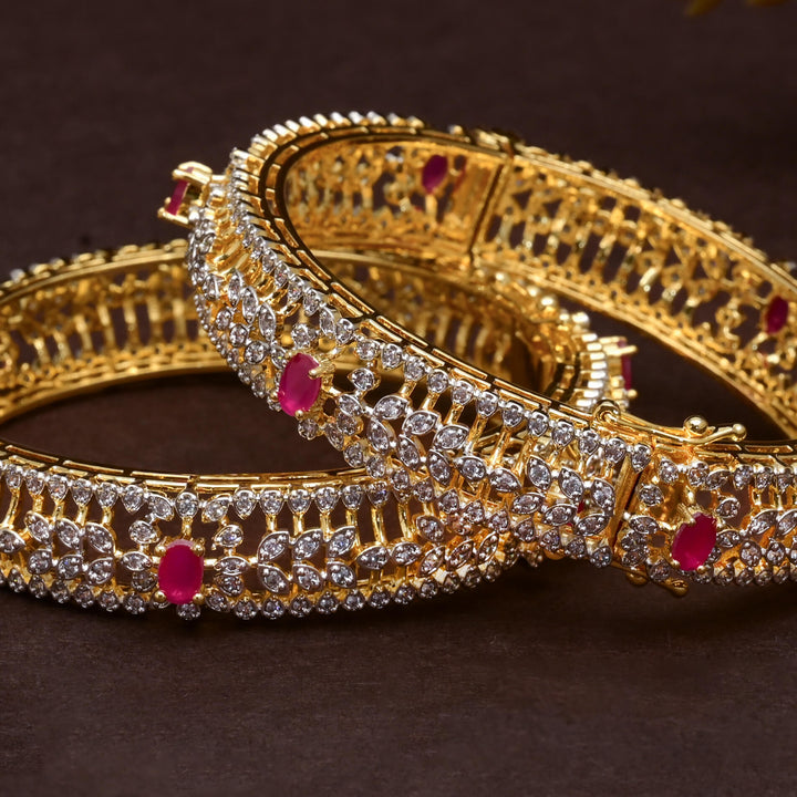 CZ Ruby Bangles