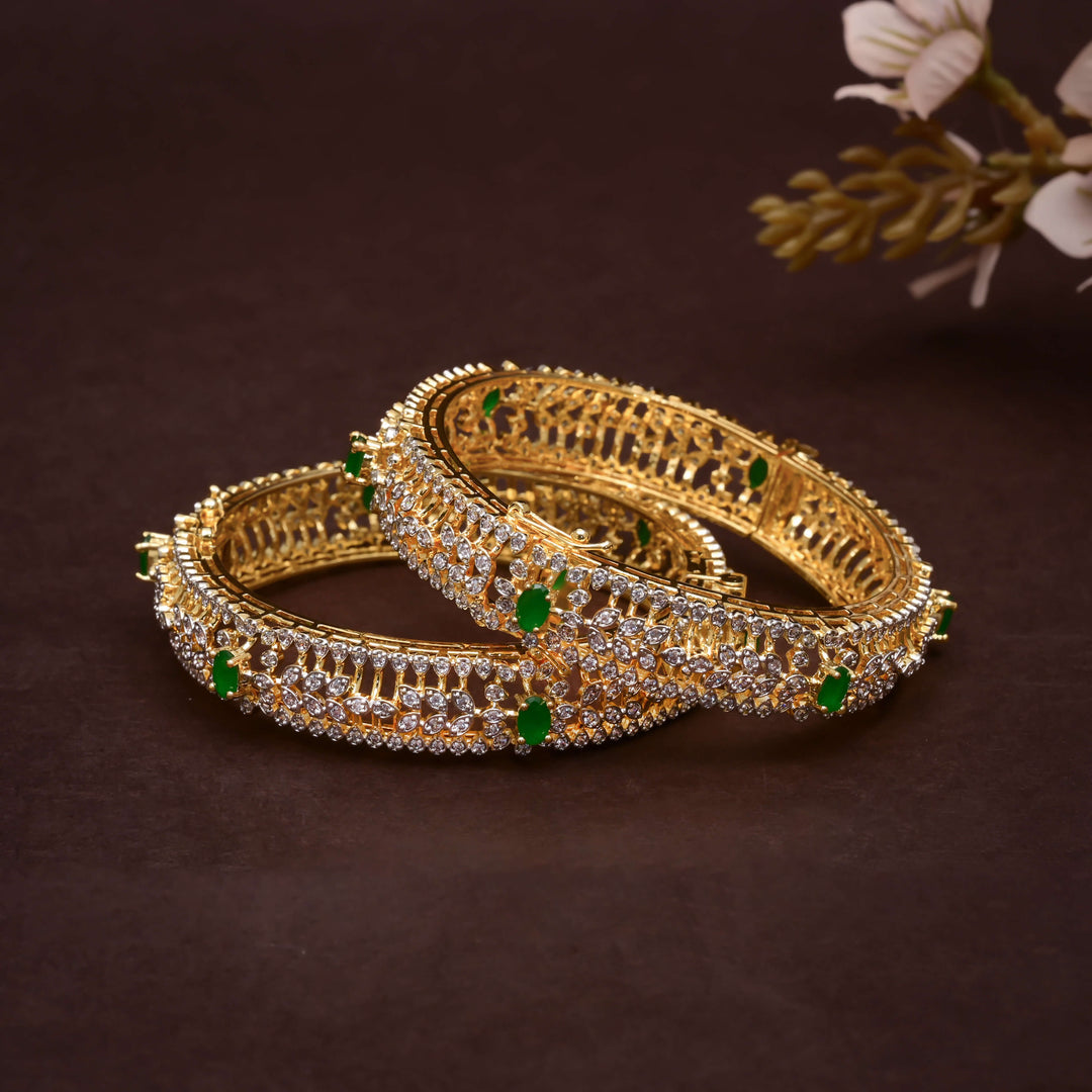 CZ Emerald Bangles