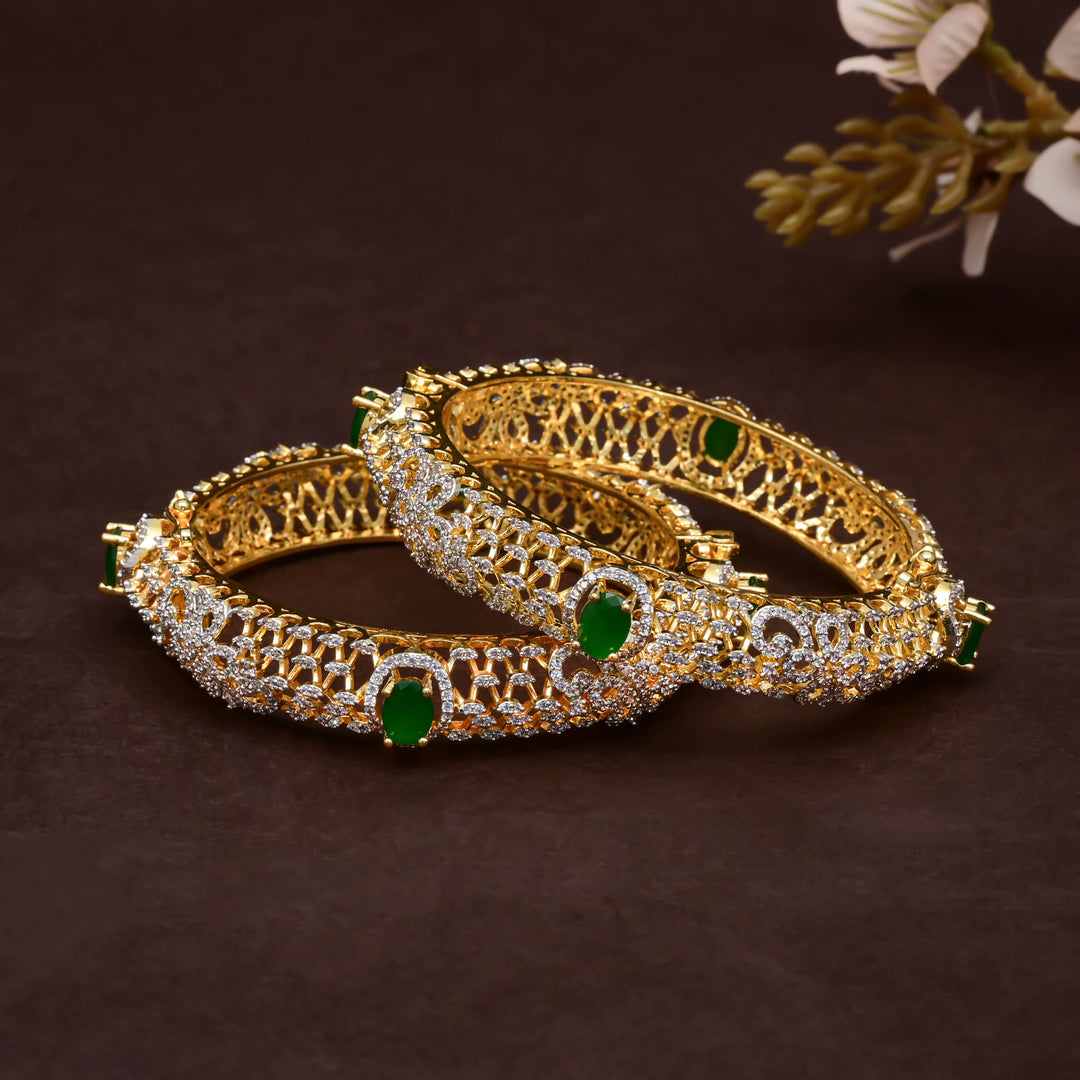 CZ Emerald Bangles