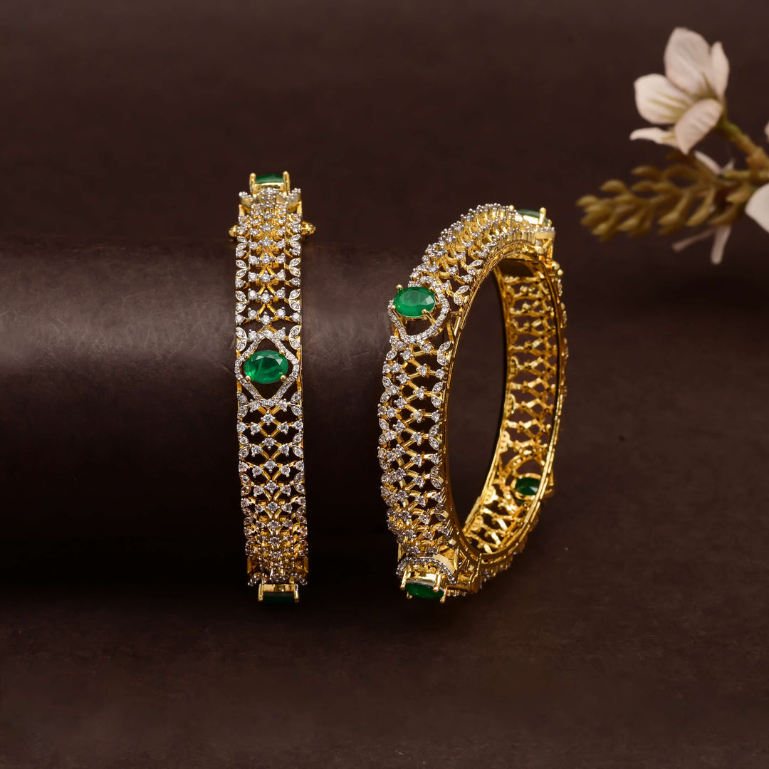 CZ Emerald Bangles
