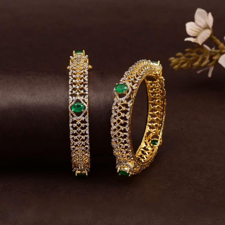 CZ Emerald Bangles