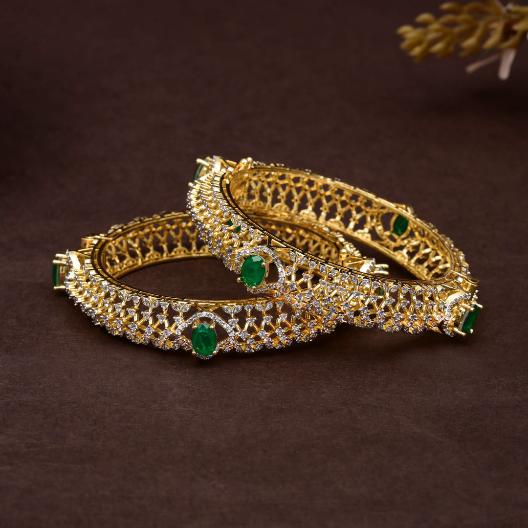 CZ Emerald Bangles