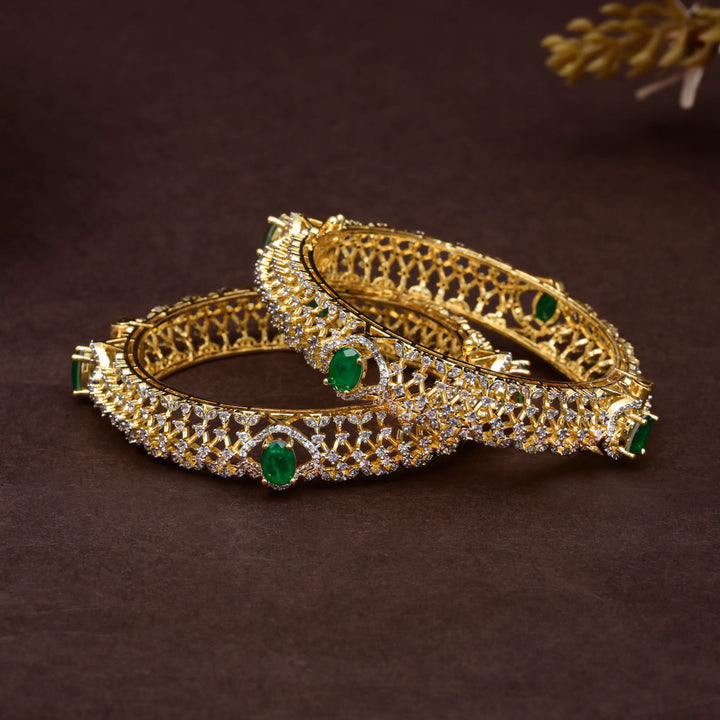 CZ Emerald Bangles