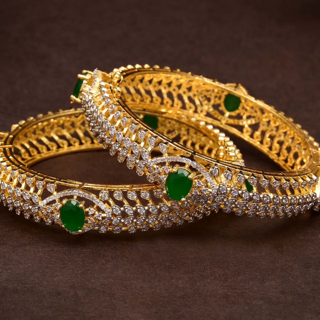 CZ Emerald Bangles