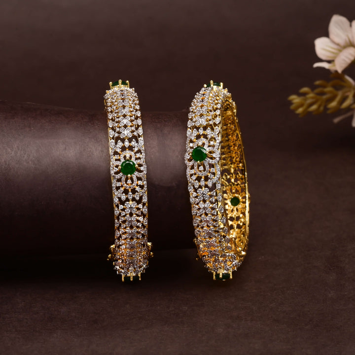 CZ Emerald Bangles