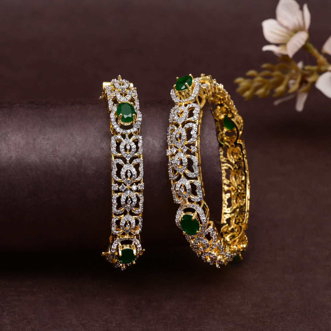 CZ Emerald Bangles